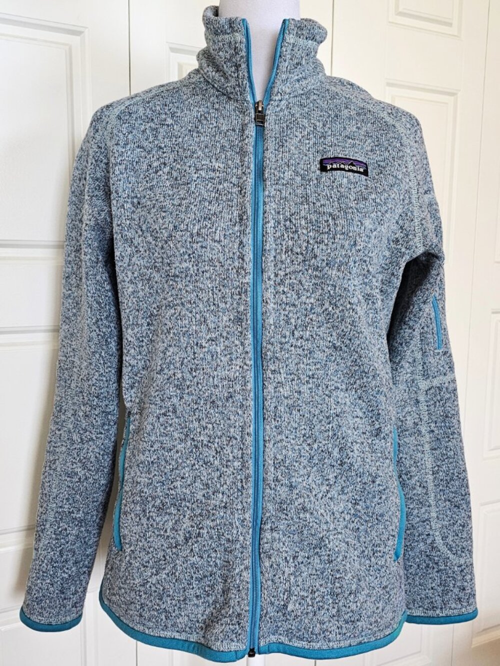 Patagonia Women’s Better Sweater Jacket Small Blue Gray Full Zip Fleece 25542